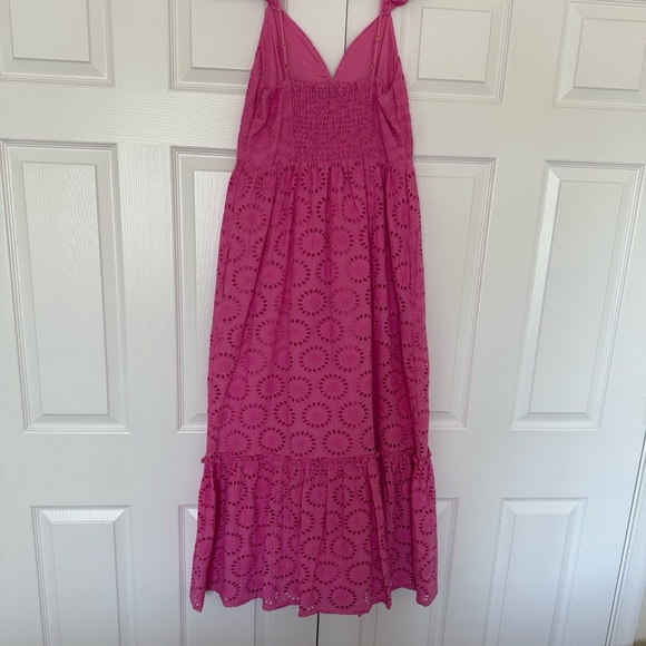 EUC Vineyard Vines Pink Eyelet Maxi Dress - Picture 6 of 8
